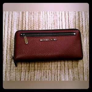 Michael Kors burgundy wallet
